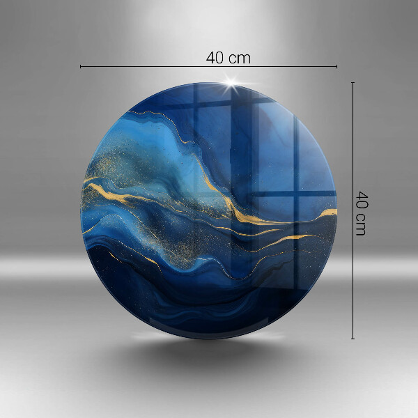 Üveg vágódeszka Kobalt absztrakció