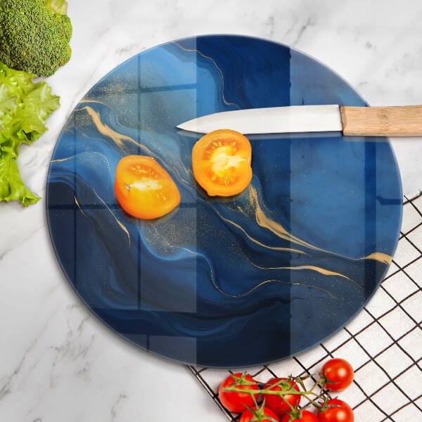 Üveg vágódeszka Kobalt absztrakció