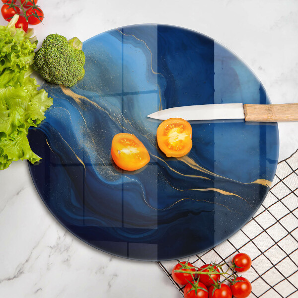 Üveg vágódeszka Kobalt absztrakció