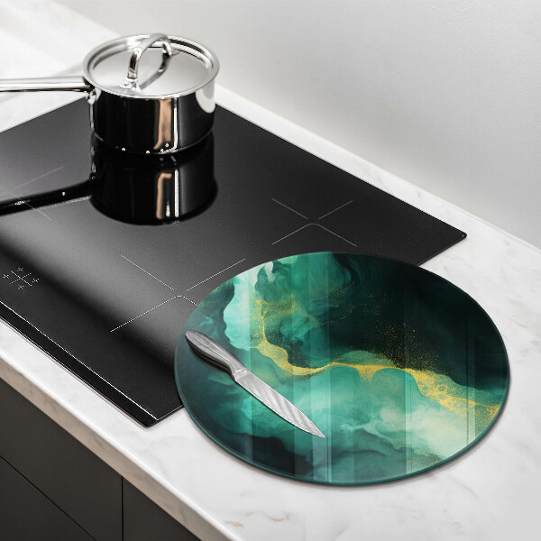 Üveg vágódeszka Palack zöld