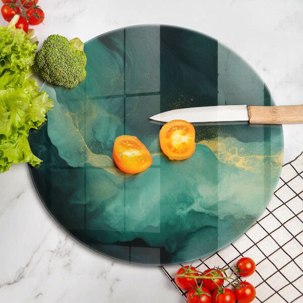 Üveg vágódeszka Palack zöld