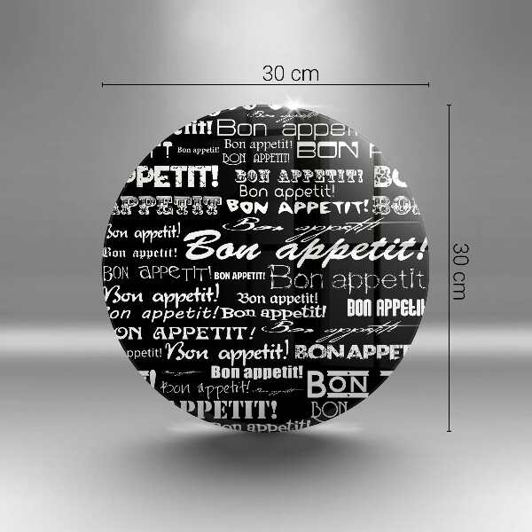 Üveg vágódeszka Konyhai feliratok Bon appetit