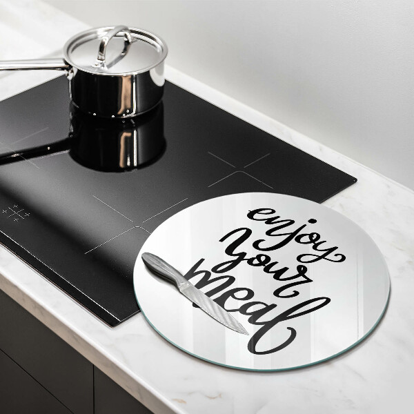 Üveg vágódeszka Enjoy your meal