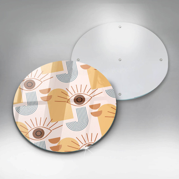 Üveg vágódeszka Boho szem minta