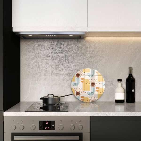 Üveg vágódeszka Boho szem minta