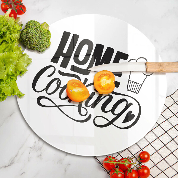 Üveg vágódeszka Home cooking