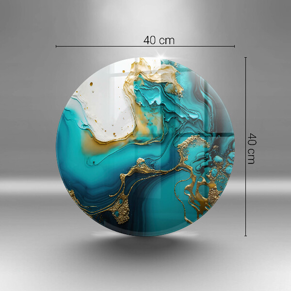 Üveg vágódeszka Türkiz absztrakció