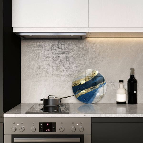 Üveg vágódeszka Textúra arannyal