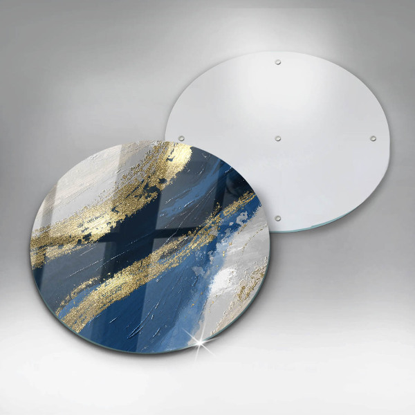 Üveg vágódeszka Textúra arannyal