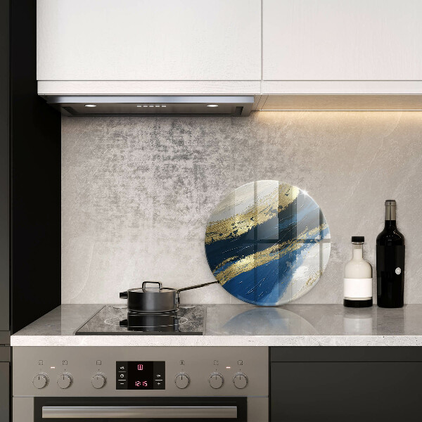 Üveg vágódeszka Textúra arannyal