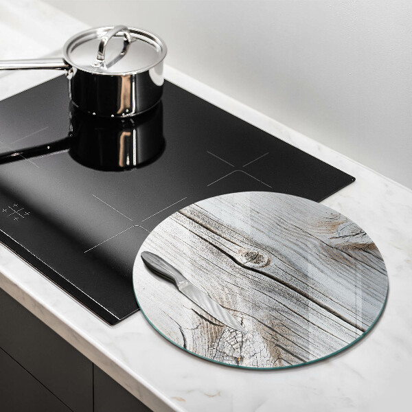 Üveg vágódeszka Világos fa szerkezet