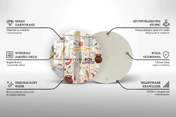 Üveg vágódeszka Konyha illusztráció