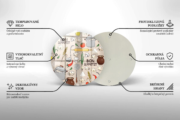 Üveg vágódeszka Konyha illusztráció