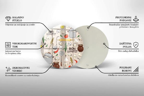 Üveg vágódeszka Konyha illusztráció