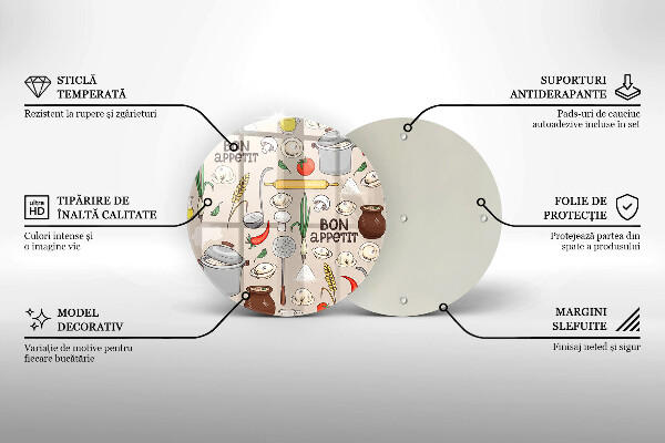 Üveg vágódeszka Konyha illusztráció