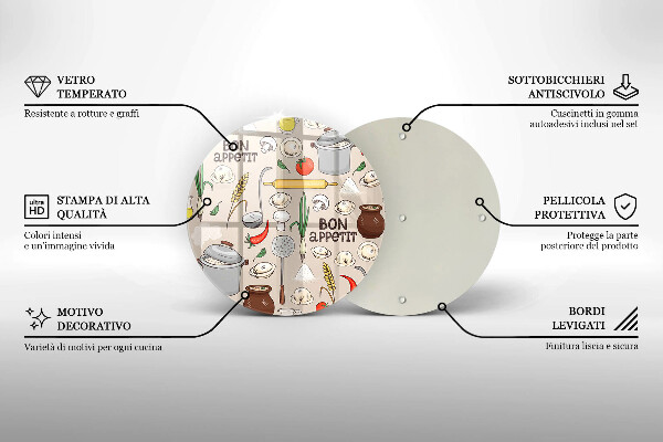 Üveg vágódeszka Konyha illusztráció