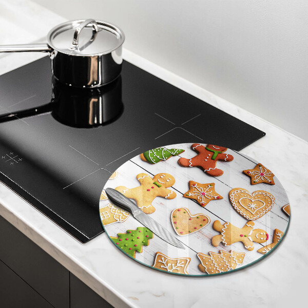 Üveg vágódeszka Karácsonyi mézeskalács