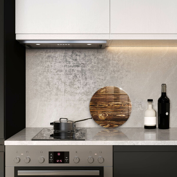 Üveg vágódeszka Fa textúra