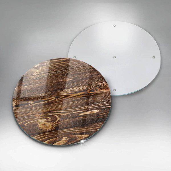 Üveg vágódeszka Fa textúra