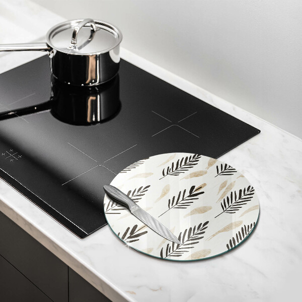 Üveg vágódeszka Boho növények