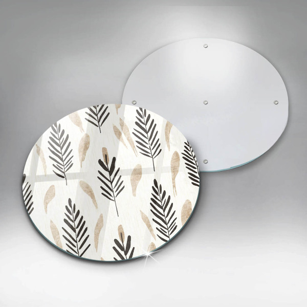 Üveg vágódeszka Boho növények