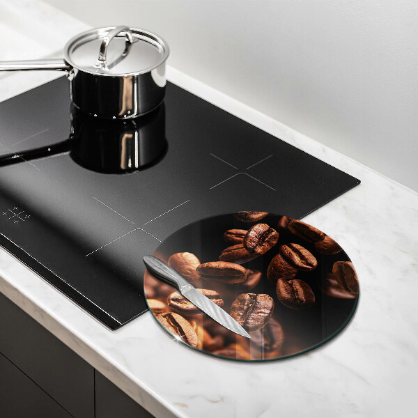 Üveg vágódeszka Barna szemes kávé