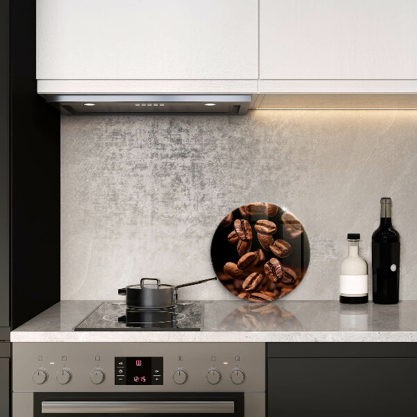 Üveg vágódeszka Barna szemes kávé