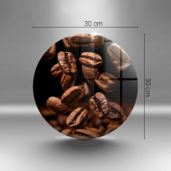 Üveg vágódeszka Barna szemes kávé