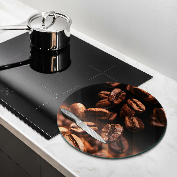 Üveg vágódeszka Barna szemes kávé