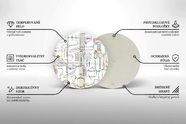 Üveg vágódeszka Konyhai kiegészítők