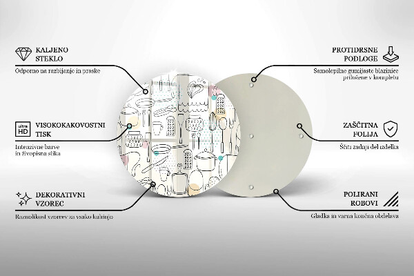 Üveg vágódeszka Konyhai kiegészítők