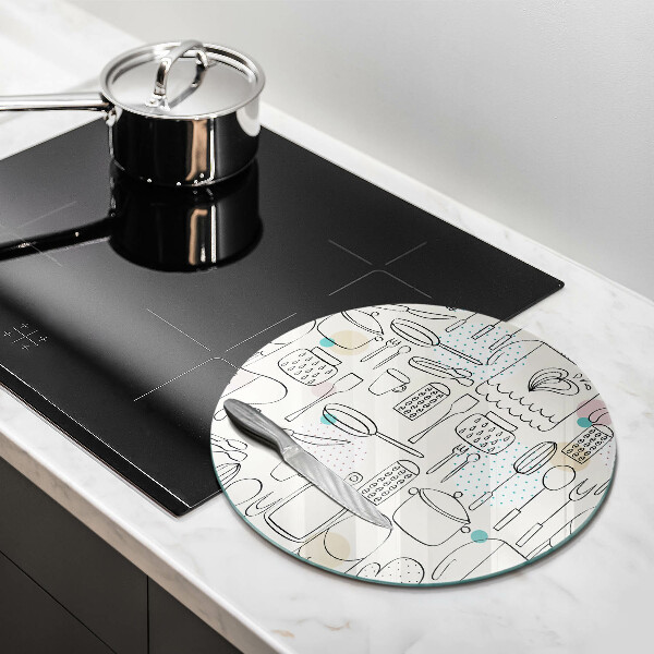 Üveg vágódeszka Konyhai kiegészítők