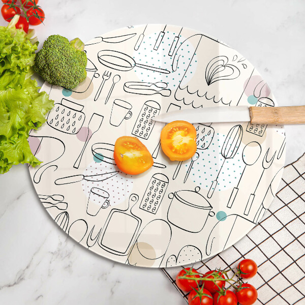 Üveg vágódeszka Konyhai kiegészítők