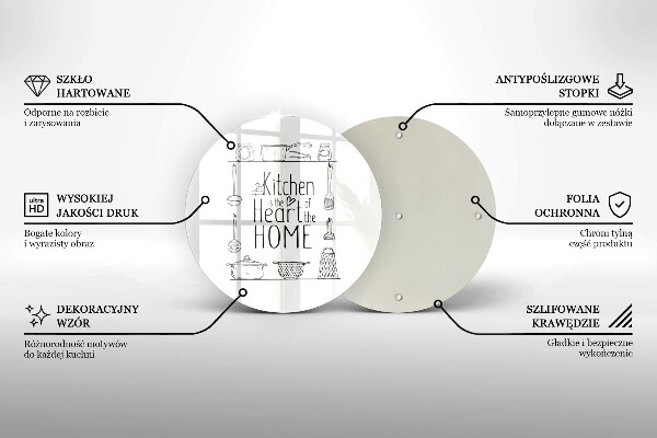 Üveg vágódeszka Felirat mondat