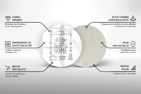 Üveg vágódeszka Felirat mondat