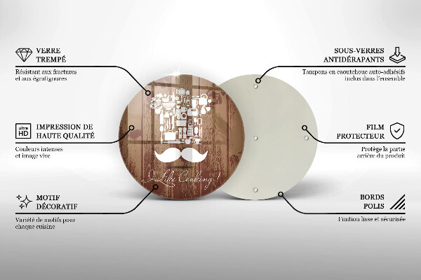 Üveg vágódeszka I like cooking