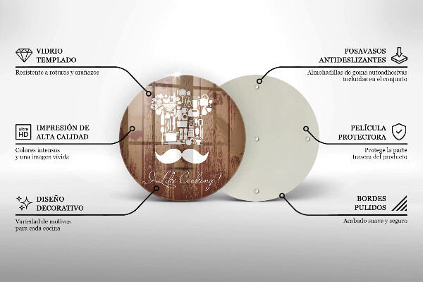 Üveg vágódeszka I like cooking