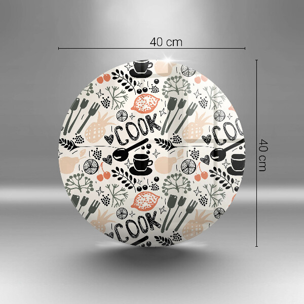 Üveg vágódeszka Rajzfilm konyhai motívum