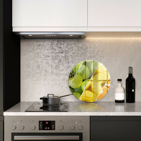 Üveg vágódeszka Színes gyümölcsök