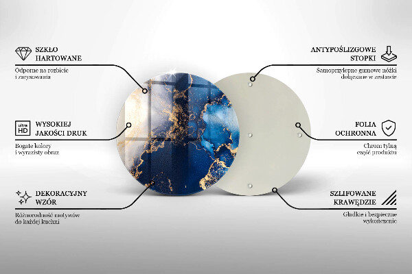 Üveg vágódeszka Elegáns háttér és arany