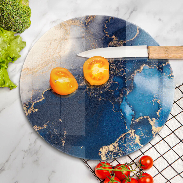 Üveg vágódeszka Elegáns háttér és arany