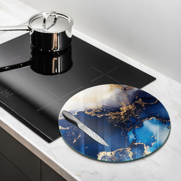 Üveg vágódeszka Elegáns háttér és arany