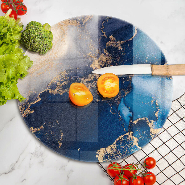 Üveg vágódeszka Elegáns háttér és arany