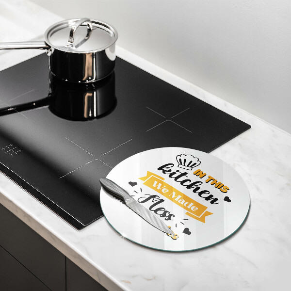 Üveg vágódeszka Ebben a konyhában rendetlenséget és emlékeket csináltunk