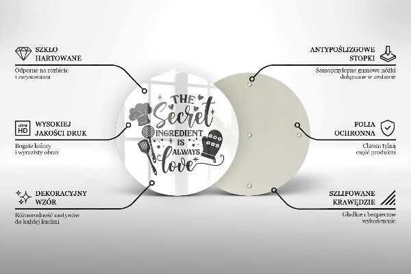 Üveg vágódeszka Felirat mondat