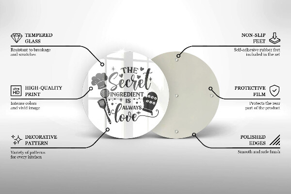 Üveg vágódeszka Felirat mondat