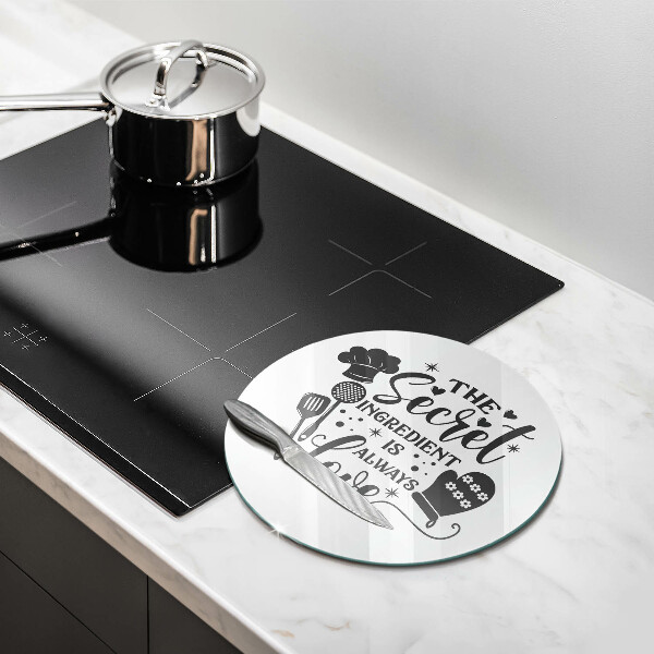 Üveg vágódeszka Felirat mondat