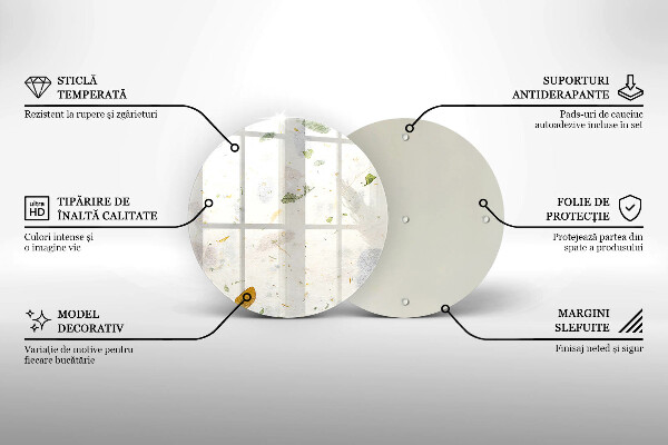 Üveg vágódeszka Lehulló levelek