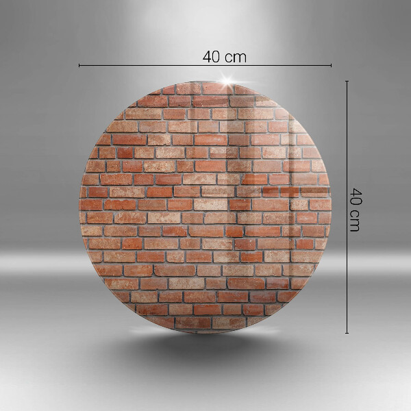 Üveg vágódeszka Téglafal fal