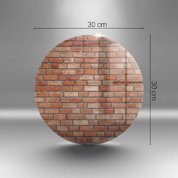 Üveg vágódeszka Téglafal fal